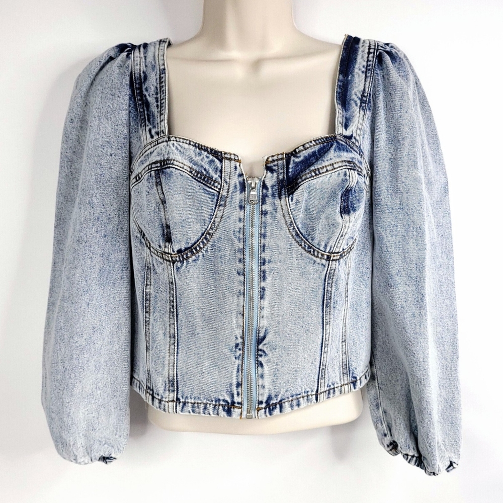 Venus denim bustier top